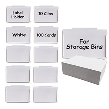 Top Label Clip Holder - Kitchen Organization and Classroom Clips, 10 Pcs