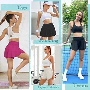 Womens 2 in 1 Flowy Butterfly Shorts with Pocket