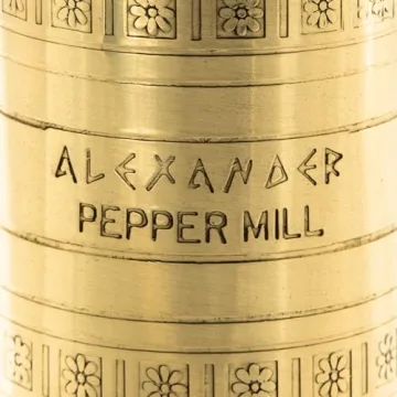 Alexander Home Greek Pepper Mill - Elegant 9 Inch Grinder