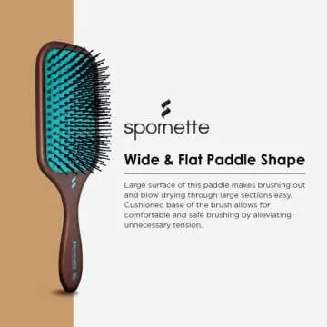 Spornette Ion Fusion Paddle Hair Brush for All Hair Types
