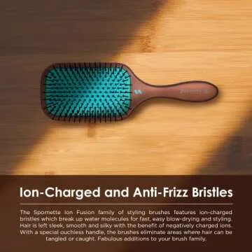 Spornette Ion Fusion Paddle Hair Brush for All Hair Types