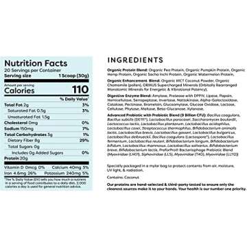 Organic Plant-Based Protein Powder for All Lifestyles