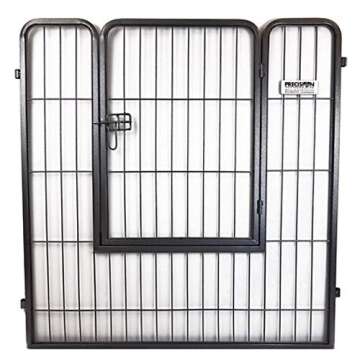 Precision Pet Courtyard Kennel Silver Crackle