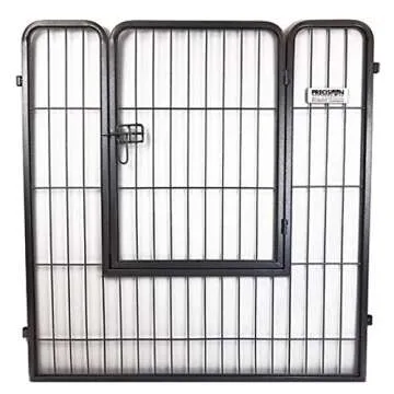 Precision Pet Courtyard Kennel Silver Crackle