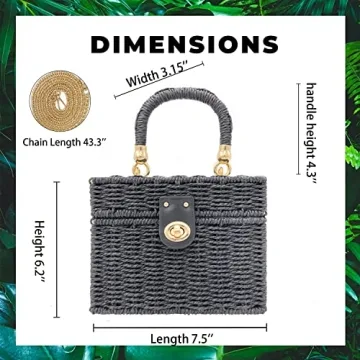 Stylish Handwoven Rattan Bag for Women- Chic Summer Accessory