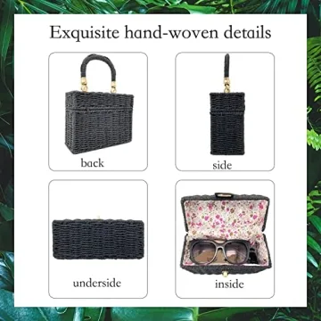 Stylish Handwoven Rattan Bag for Women- Chic Summer Accessory