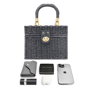 Stylish Handwoven Rattan Bag for Women- Chic Summer Accessory