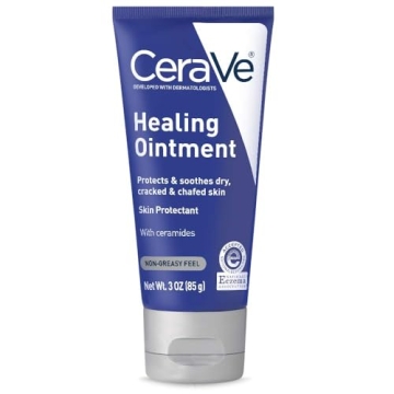 CeraVe Healing Ointment, Hydrating Skin Protectant With Petrolatum, Hyaluronic Acid & Ceramides, Fac...
