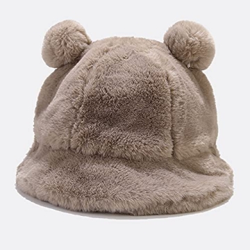 Sydbecs Winter Bucket Hat Fluffy Faux Fur for All