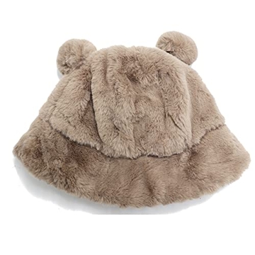 Sydbecs Winter Bucket Hat Fluffy Faux Fur for All