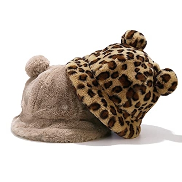 Sydbecs Winter Bucket Hat Fluffy Faux Fur for All