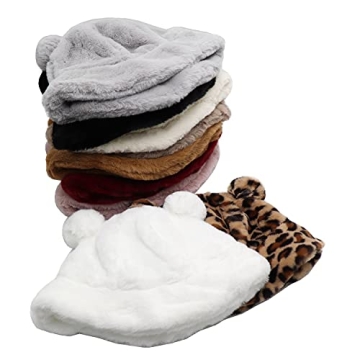 Sydbecs Winter Bucket Hat Fluffy Faux Fur for All