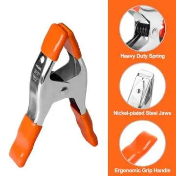 PONY 10-Piece Heavy Duty Metal Spring Clamps Set