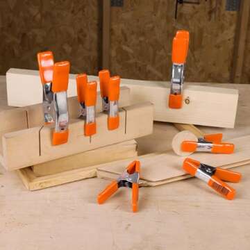 PONY 10-Piece Heavy Duty Metal Spring Clamps Set