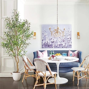 FEELEAD 7ft Faux Olive Tree for Home Decor Indoor