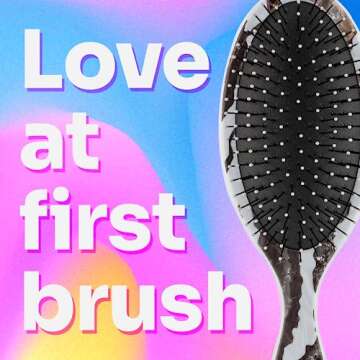 Wet Brush Original Detangling Brush, Techno Stone Brown - Gently Detangles Wet or Dry Hair - Hair Brush for All Hair Types - Painless, Reduces Breakage and Split Ends