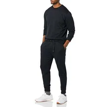 Amazon Aware Men's Crewneck Fleece Sweatshirt, Black, Small