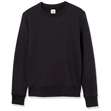 Amazon Aware Men's Crewneck Fleece Sweatshirt, Black, Small