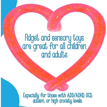 IMPRESA Monkey Noodle Fidget Toys - Stretchy Sensory Fun