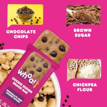 Whoa Dough Edible Cookie Dough Bars - Healthy Gluten-Free Snack