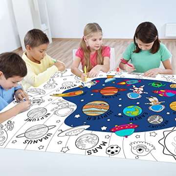 Outer Space Giant Coloring Poster for Kids Activity Roll Art