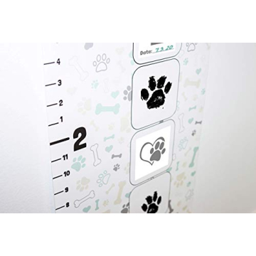 Bricobe Puppy Growth Chart and Paw Print Kit for Dogs