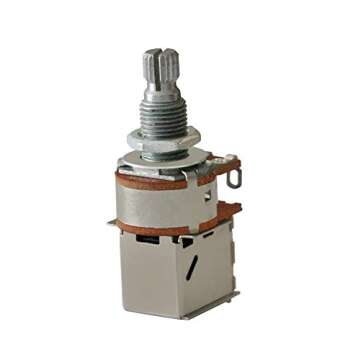 Metallor Push Pull Pot DPDT Switched Guitar Bass Potentiometer Audio Volume Tone Split Shaft Control Switch 18mm with Nuts and Washers Guitar Parts Replacement (A250K)