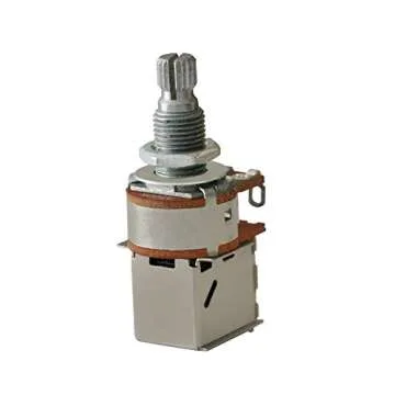 Metallor Push Pull Pot DPDT Switched Guitar Bass Potentiometer Audio Volume Tone Split Shaft Control Switch 18mm with Nuts and Washers Guitar Parts Replacement (A250K)