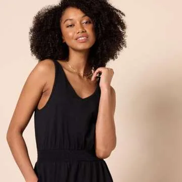 Amazon Essentials Women's Sleeveless Elastic Waist Summer Maxi Dress (Available in Plus Size)