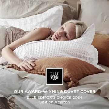 Bedsure Cotton Duvet Cover Set - Luxury Soft White Duvet