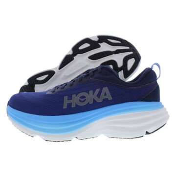 HOKA Bondi 8 Men's Running Shoes in Outer Space/All Aboard