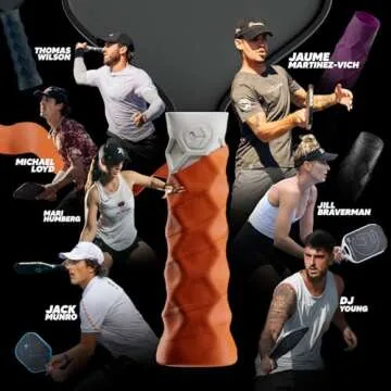 Hesacore Pickleball Paddle Grip - 5.25in - Supports Tennis Elbow, Enhances Grip Strength, Reduces Vibration with Finger Support and Anti-Sweat - Medium