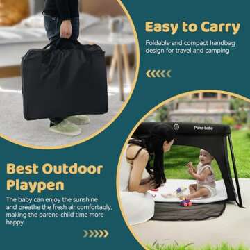 Lightweight Pamo Babe Travel Crib for Easy Baby Travel