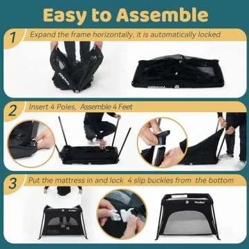 Lightweight Pamo Babe Travel Crib for Easy Baby Travel