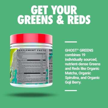 GHOST Greens Powder: 19 Superfoods for Optimal Health