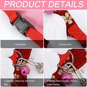 Floral Guinea Pig Harness and Leash Set for Small Pets