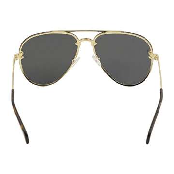 Celine Metal Aviator Sunglasses IR Gray Blue Lens Gold