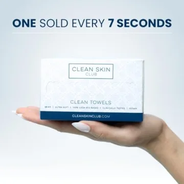 Clean Skin Club Biobased Face Towels - Gentle and Soft Cleaning Wipes