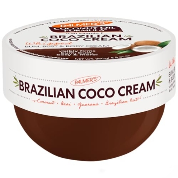 Palmer's Coconut Oil Formula Brazilian Coco Cream with Vitamin E, 8.8 Fl Oz, Whipped Bum, Bust & Bod...