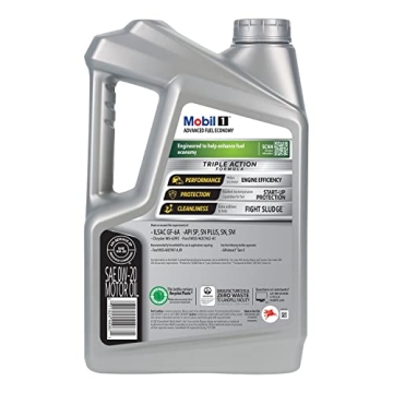 Mobil 1 Advanced Fuel Economy Full Synthetic Oil 5 Quart
