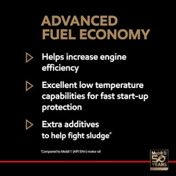 Mobil 1 Advanced Fuel Economy Full Synthetic Oil 5 Quart