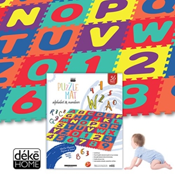 Deke Home Large Alphabet Play Mat for Toddler Fun