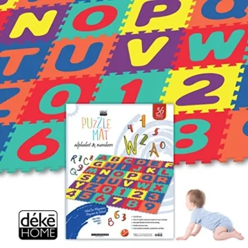Deke Home Large Alphabet Play Mat for Toddler Fun