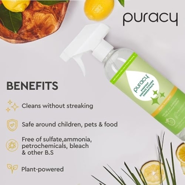Effortless Streak-Free Cleaning with Puracy Multi-Surface Cleaner