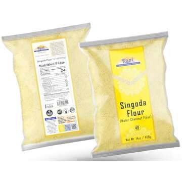 Rani Singoda Flour (Chetsnut Flour) 14oz (400g) ~ All Natural | Vegan | Gluten Friendly | NON-GMO | Kosher | Indian Origin