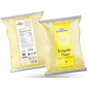 Rani Singoda Flour (Chetsnut Flour) 14oz (400g) ~ All Natural | Vegan | Gluten Friendly | NON-GMO | Kosher | Indian Origin