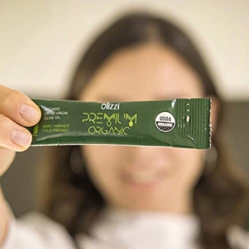 Olizzi Olive Oil Packets - Premium Organic Extra Virgin - 25 Packs