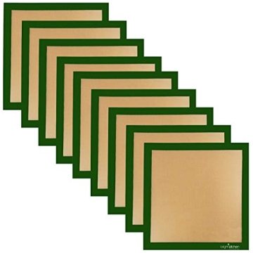 9 Silicone Ultra 14" X 14" Food Dehydrator & Baking Sheets Premium Compatible With Excalibur 5 & 9 T...