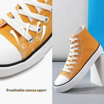 ZGR Women's High Top Canvas Sneakers - Stylish & Comfy