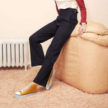 ZGR Women's High Top Canvas Sneakers - Stylish & Comfy